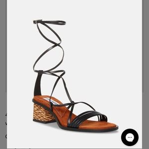 Steve Madden jasper sandals black